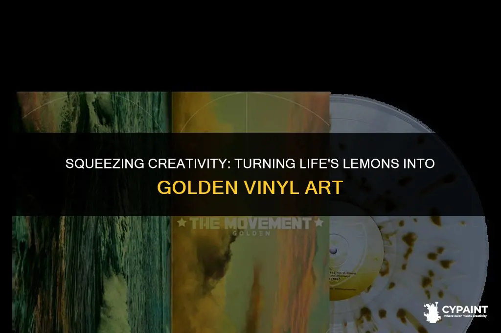 when life gives you lemons you paint that gold vinyl