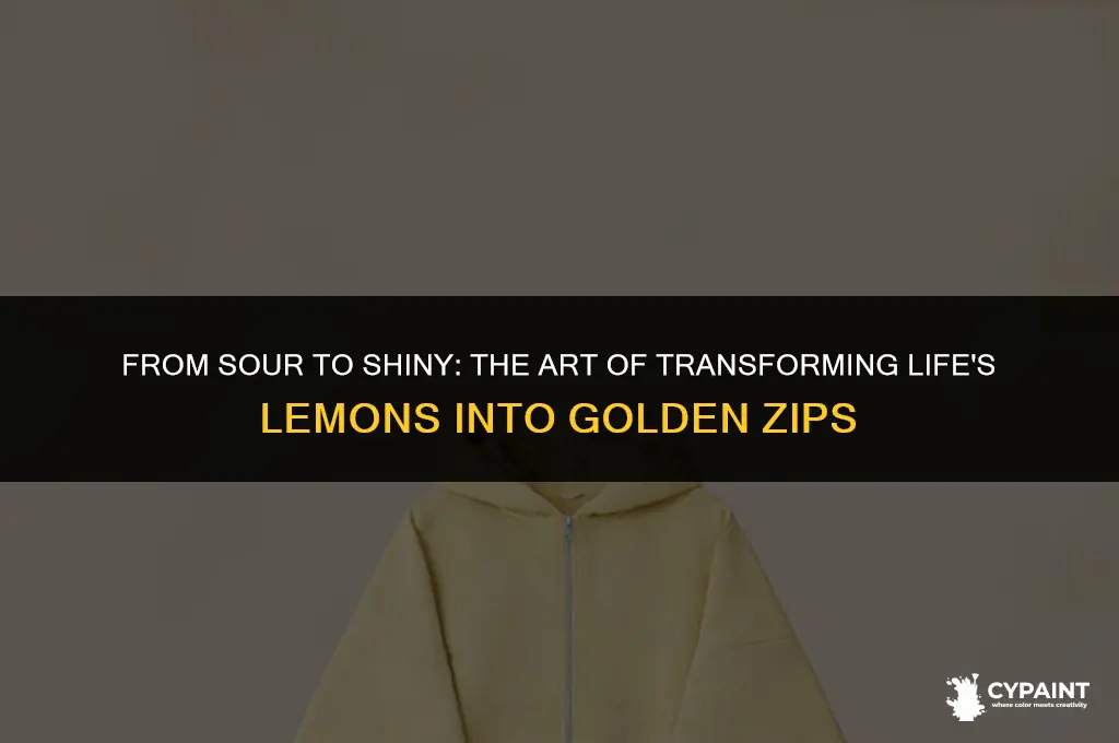 when life gives you lemons you paint that gold zip
