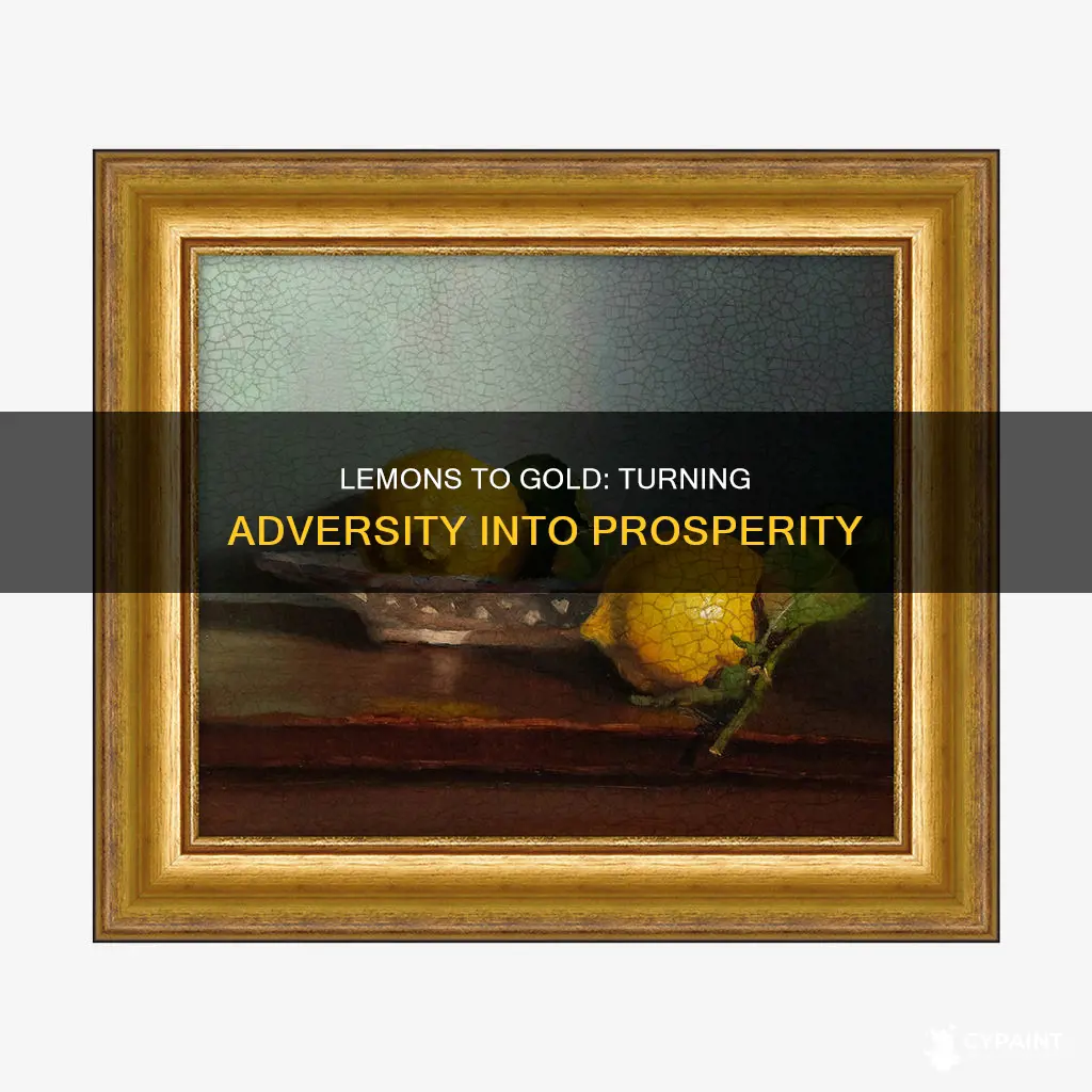 when life gives you lemons you paint that gold