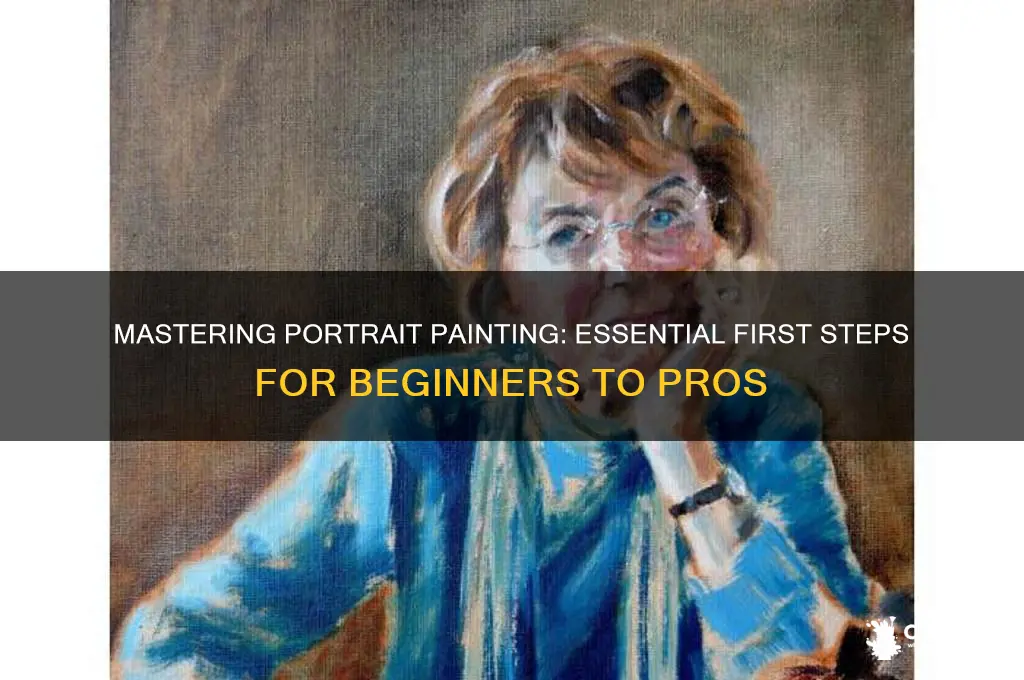 when painting a portrait where do you start