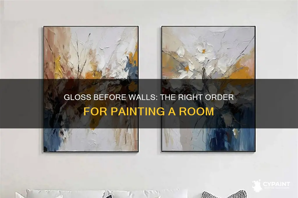 when painting a room do you gloss first