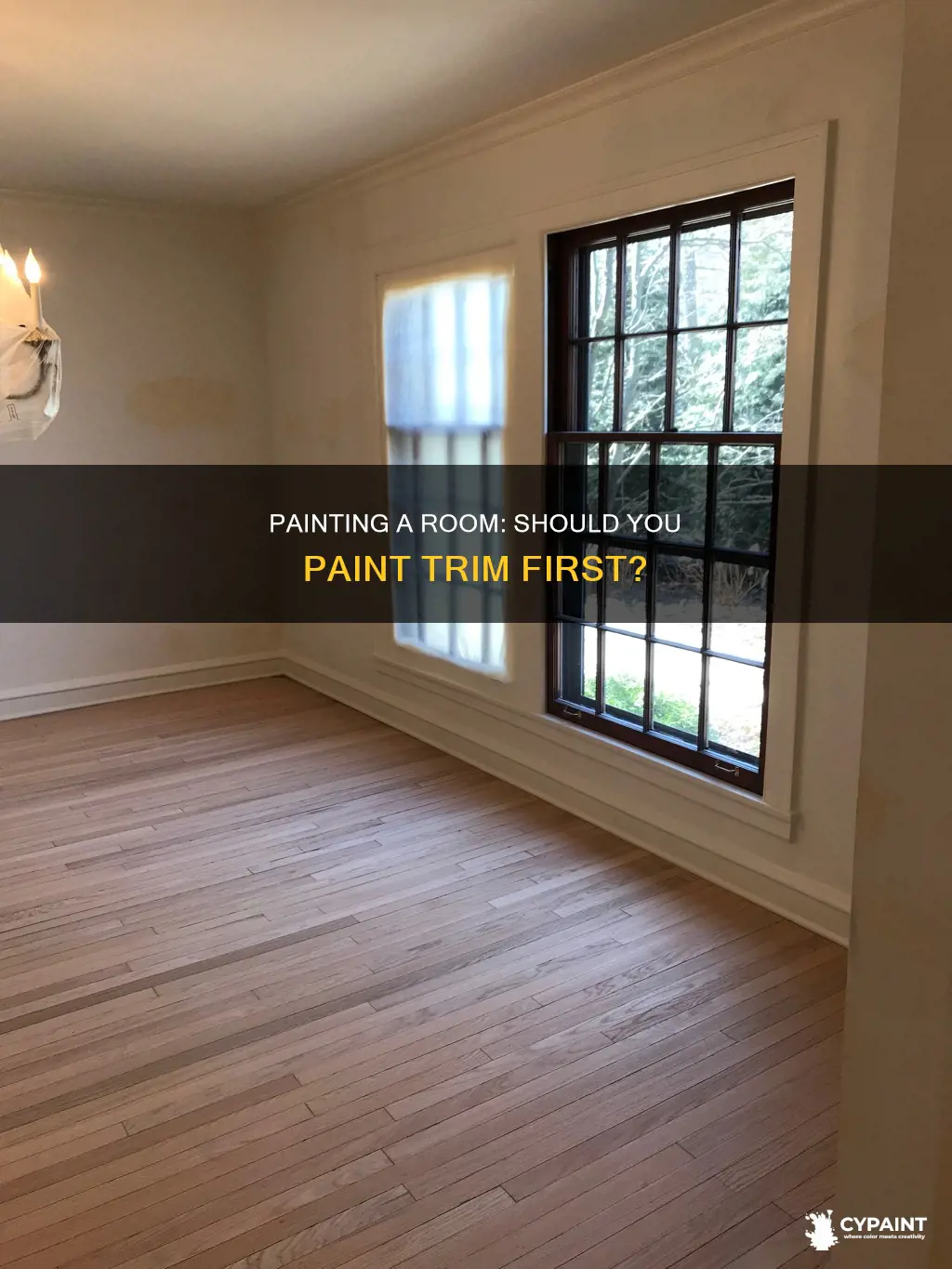 when painting a room do you paint trim first