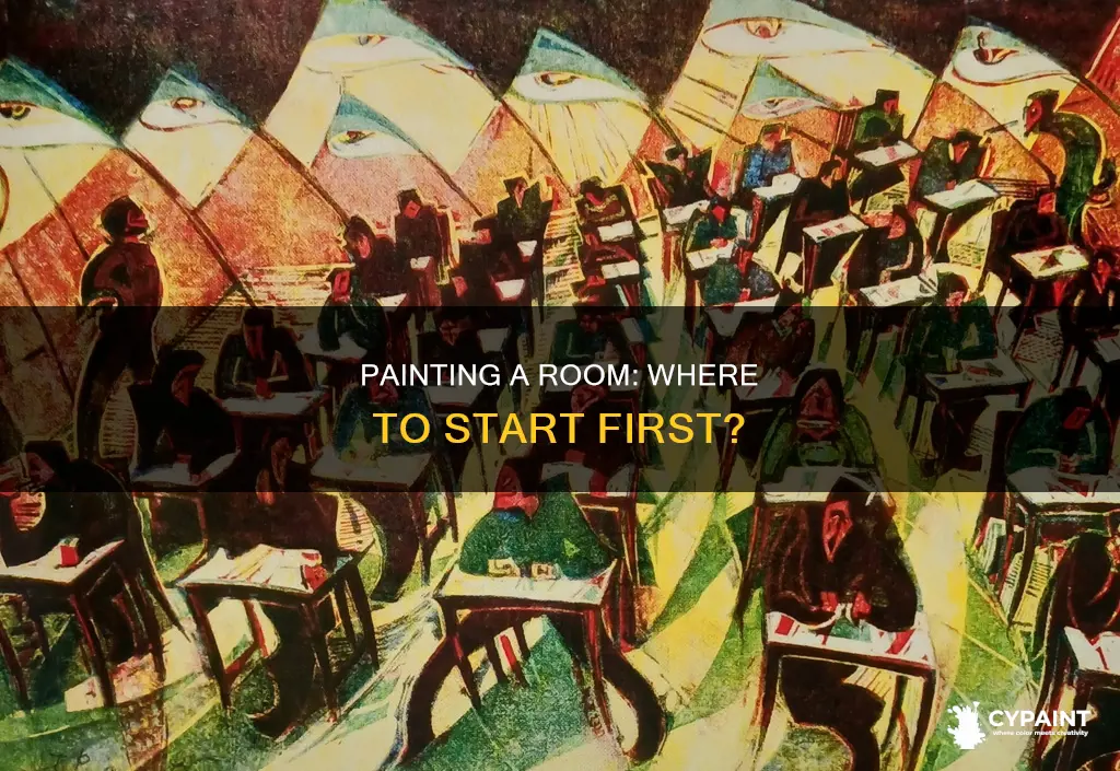 when painting a room where do you start first