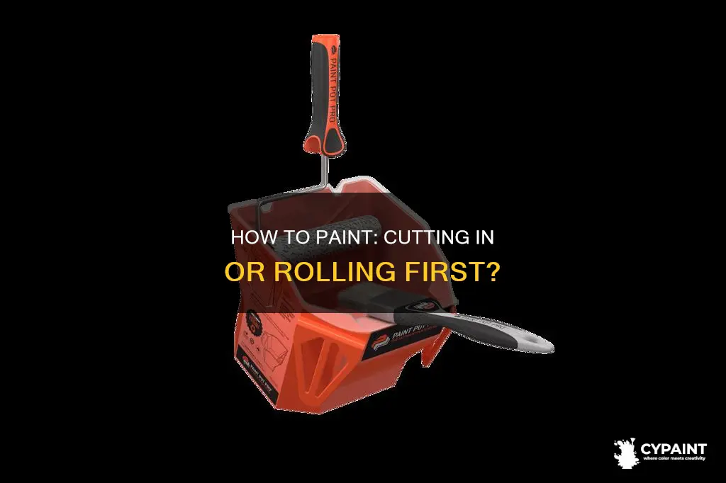 when painting do you cut in first or roll