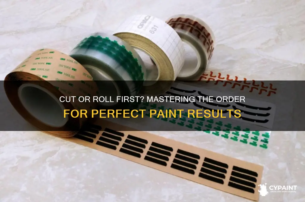 when painting do you cut or roll first