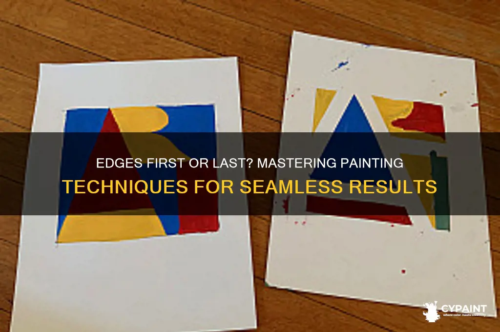 when painting do you do the edges first