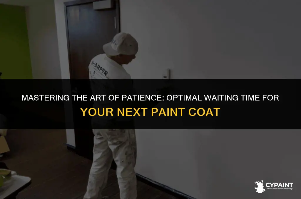 when painting how many hours to wait until next coat