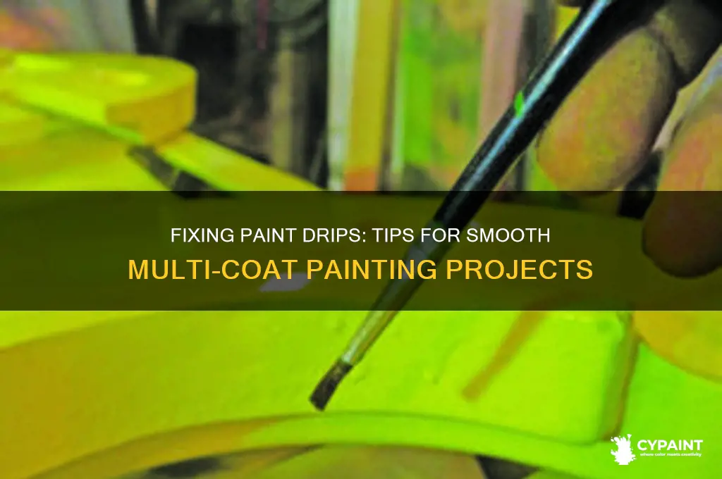 when painting multiple coats and you have drips