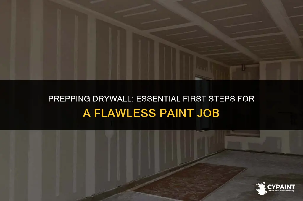 when painting new drywall typically you should do what first