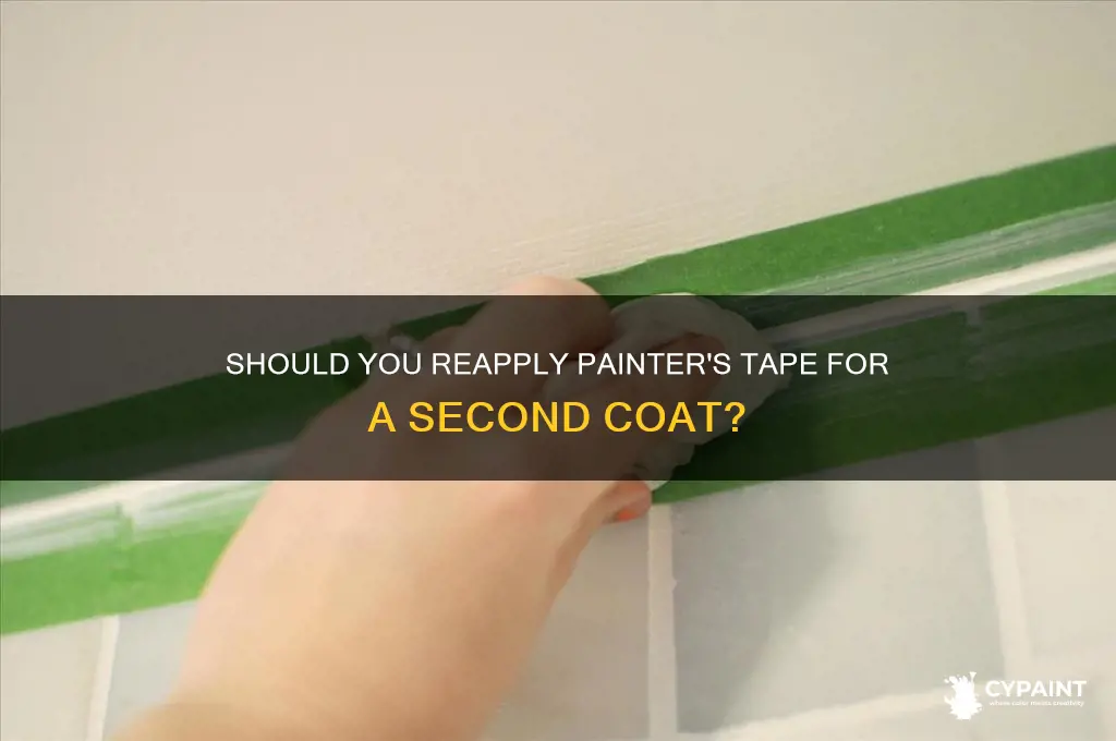 when painting second coat do i tape again