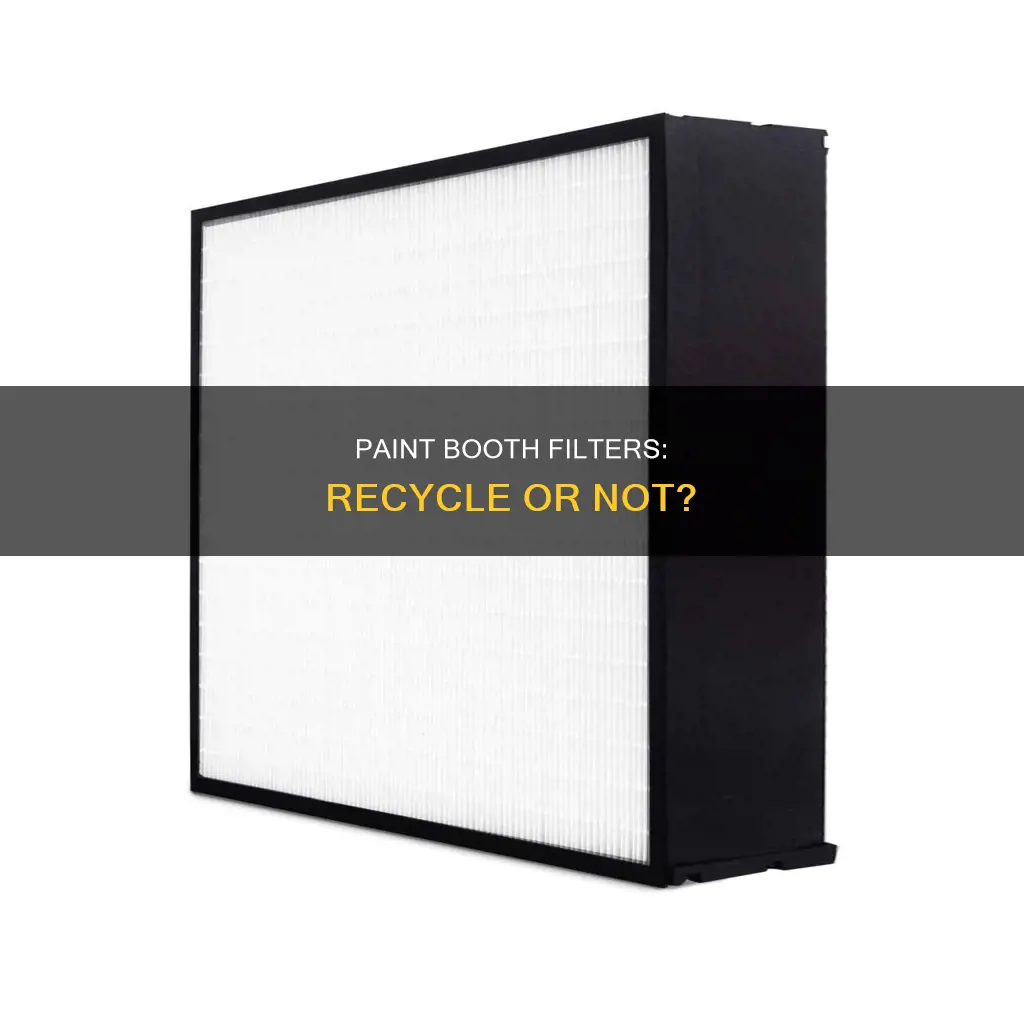 when recycling paint booth filters you should not brainly