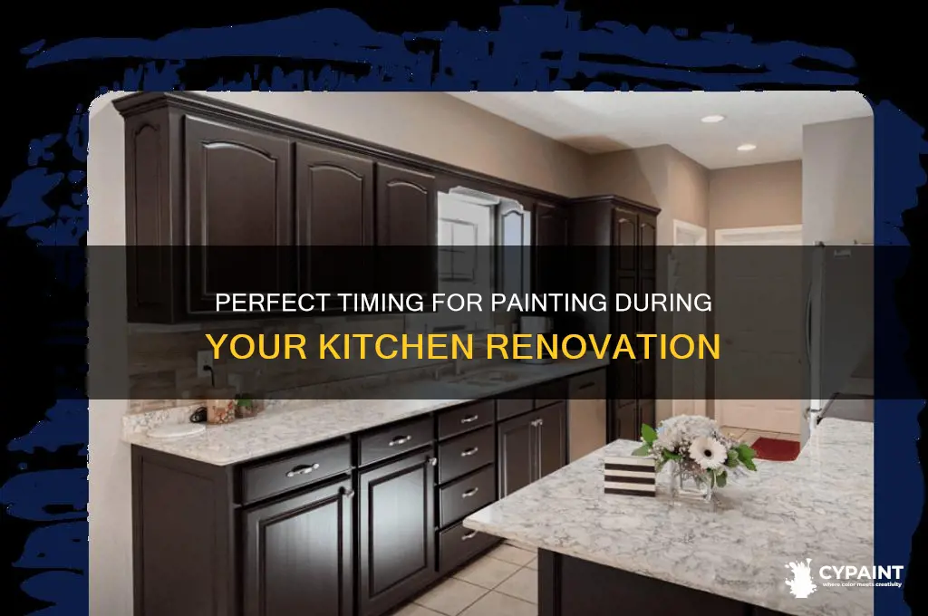 when redoing a kitchen when should you paint