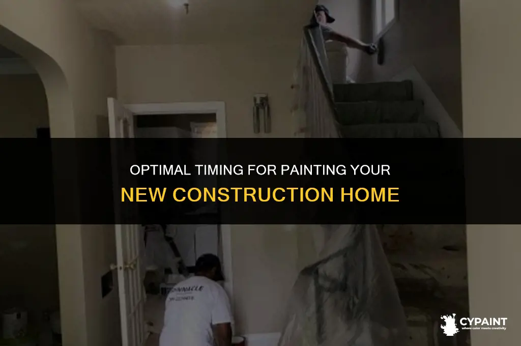 when should a new construction home be painted during constrction