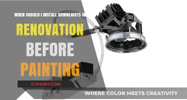 Downlights: Install Before Painting to Avoid Twice the Work