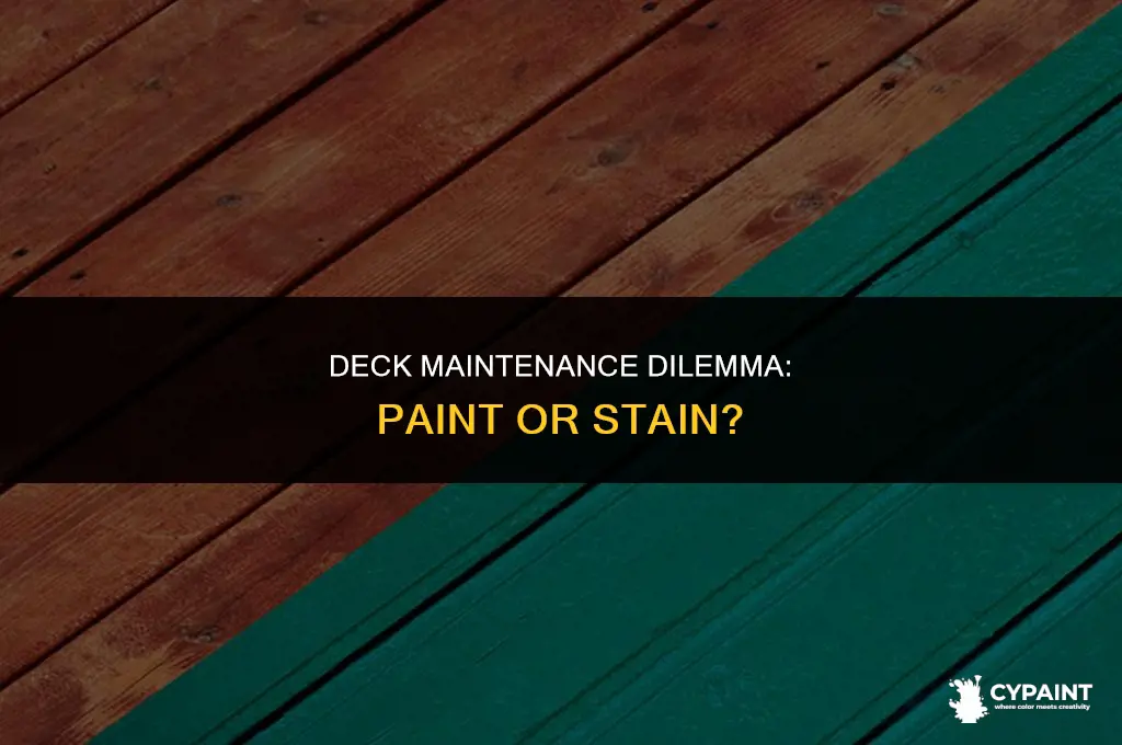 when should i paint my deck instead of stain it