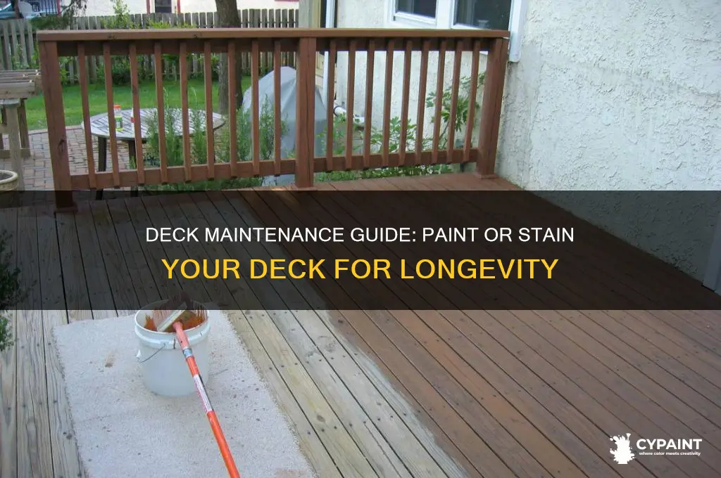 when should i paint or stain my deck