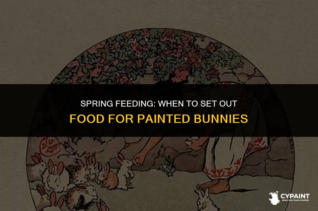 when should i put my feeder out fof painted buni