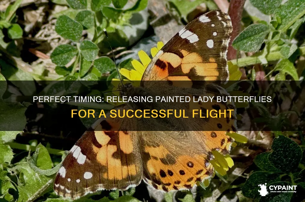 when should i release my painted lady butterflies