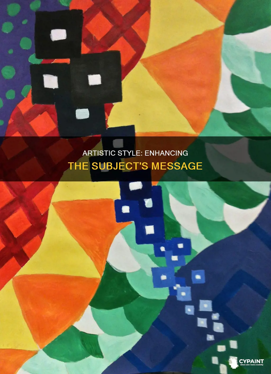 when style elements of painting further message of subject