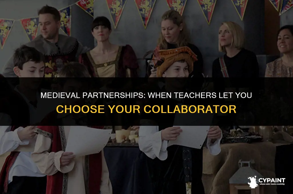 when teachers say you can pick your partner medieval painting