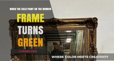 The Mysterious Transformation: Gold Paint to Green on Mirror Frames