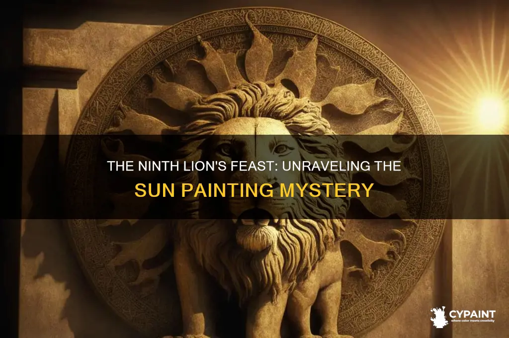 when the nineth lion ate the sun painting