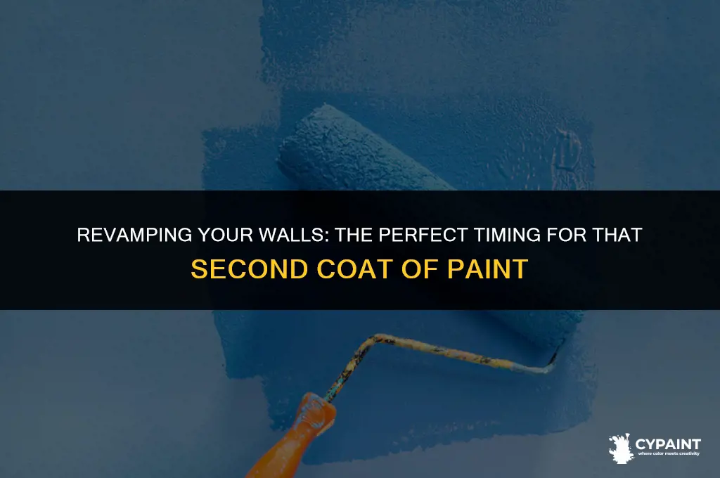 when to do second coat of paint for touch up