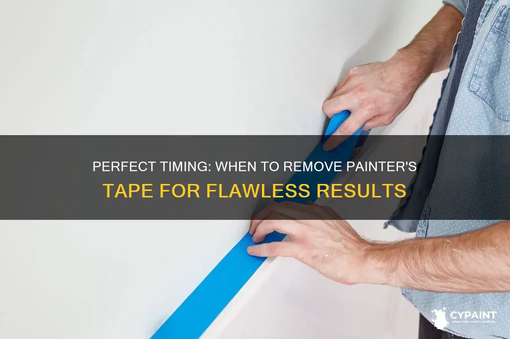 when to pull off painters tape after painting