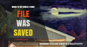 How to Check the Last Save Date of a Paint File