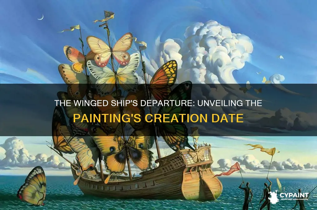 when was departure of the winged ship painted