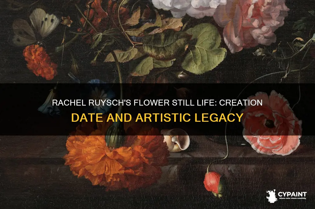 when was flower still life rachel ruysch painted