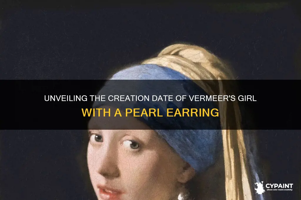 when was girl with a pearl earring painted