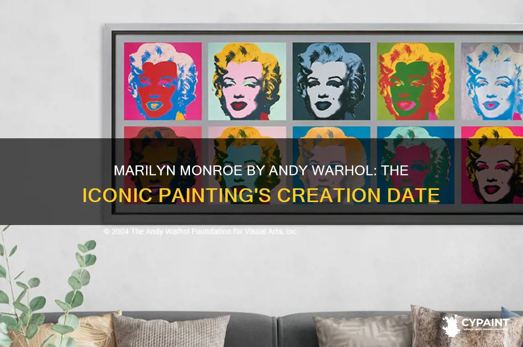 when was marilyn monroe by andy warhol painted