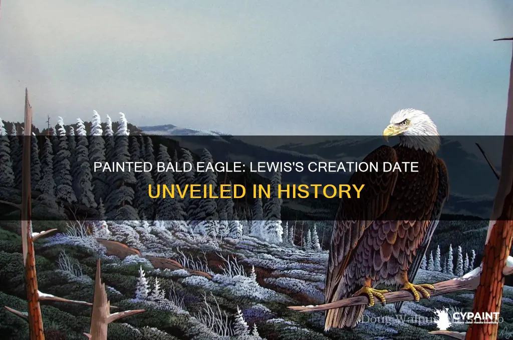 when was painted bald eagle painted by lewis