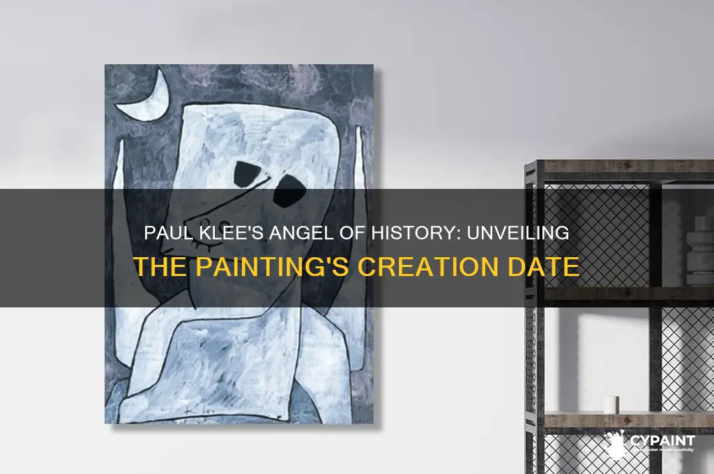 when was paul klee angel of history painted