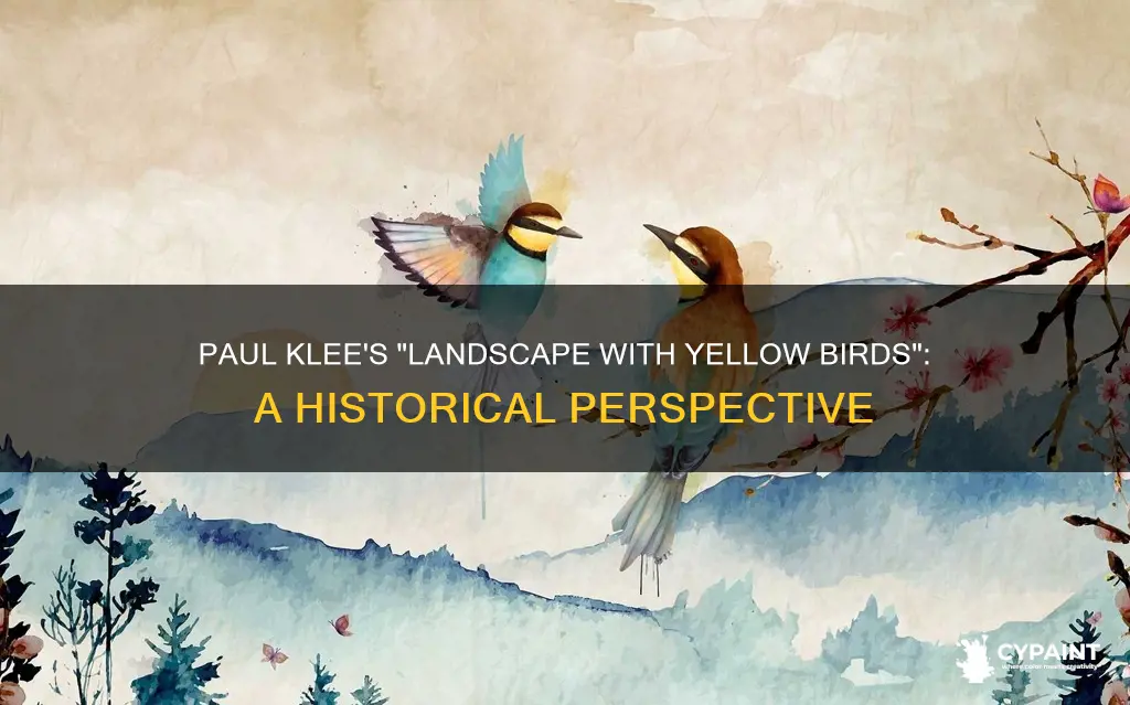 when was paul klee landscape with yellow birds painted