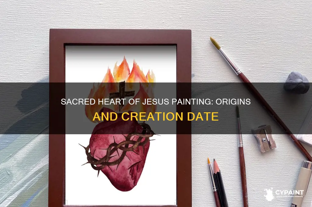 when was sacred heart of jesus painting made