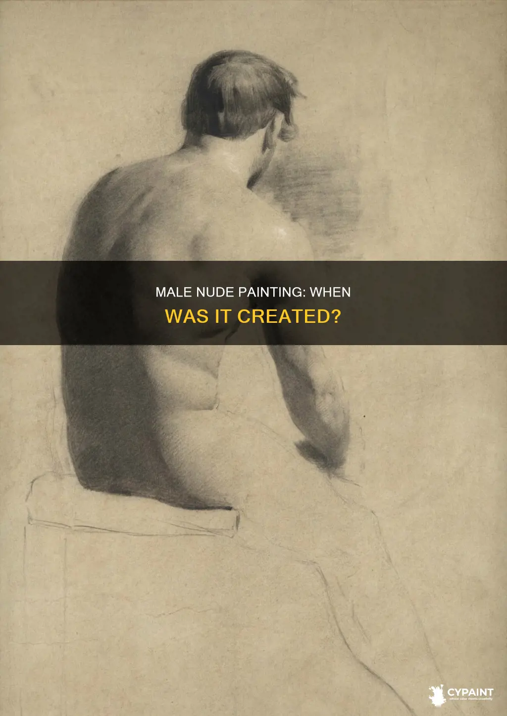 when was seated male nude right hand outstretched painted