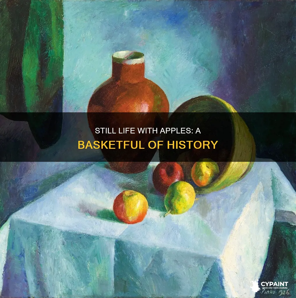 when was still life with basket of apples painted