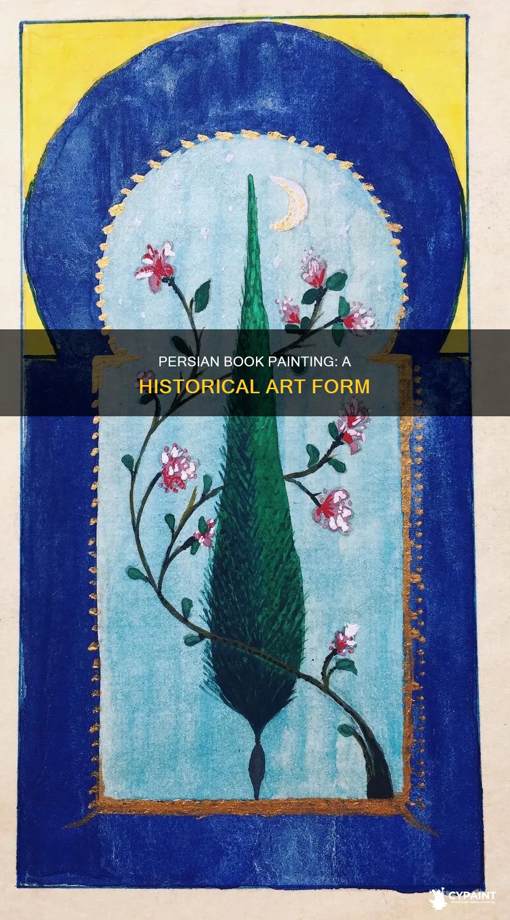 when was the art of persian book painting born
