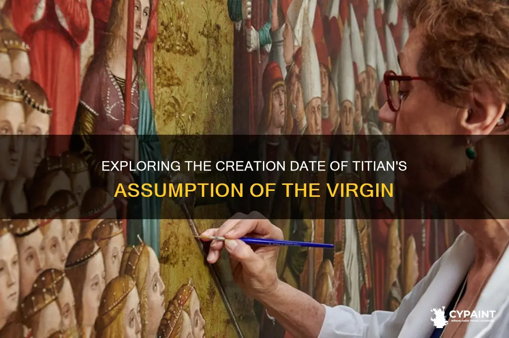 when was the assumption of the virgin painted