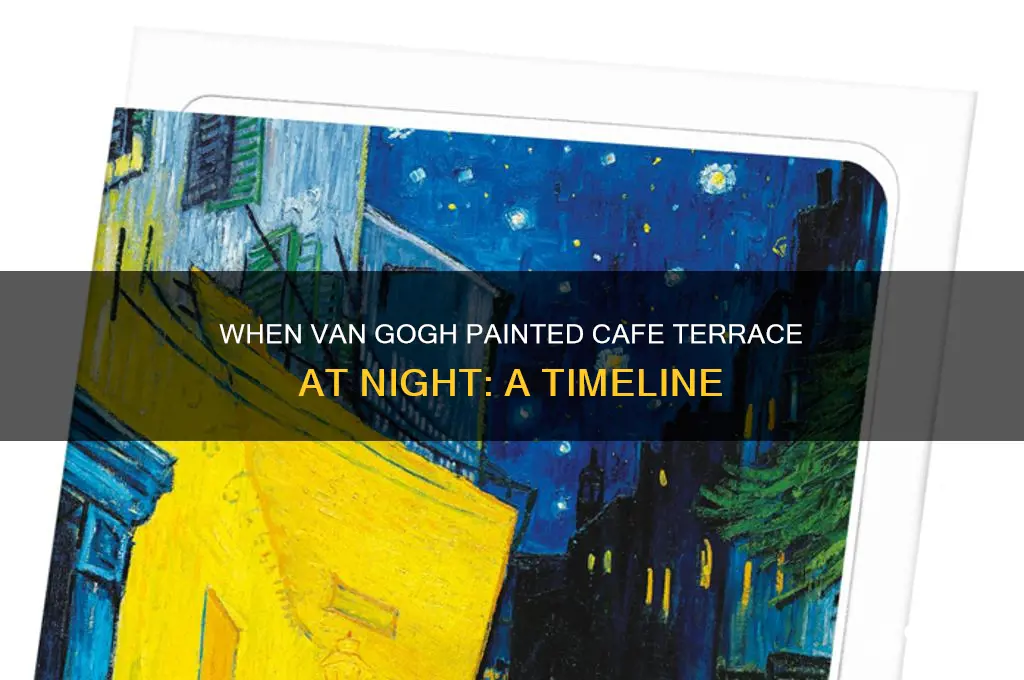 when was the cafe terrace at night painted