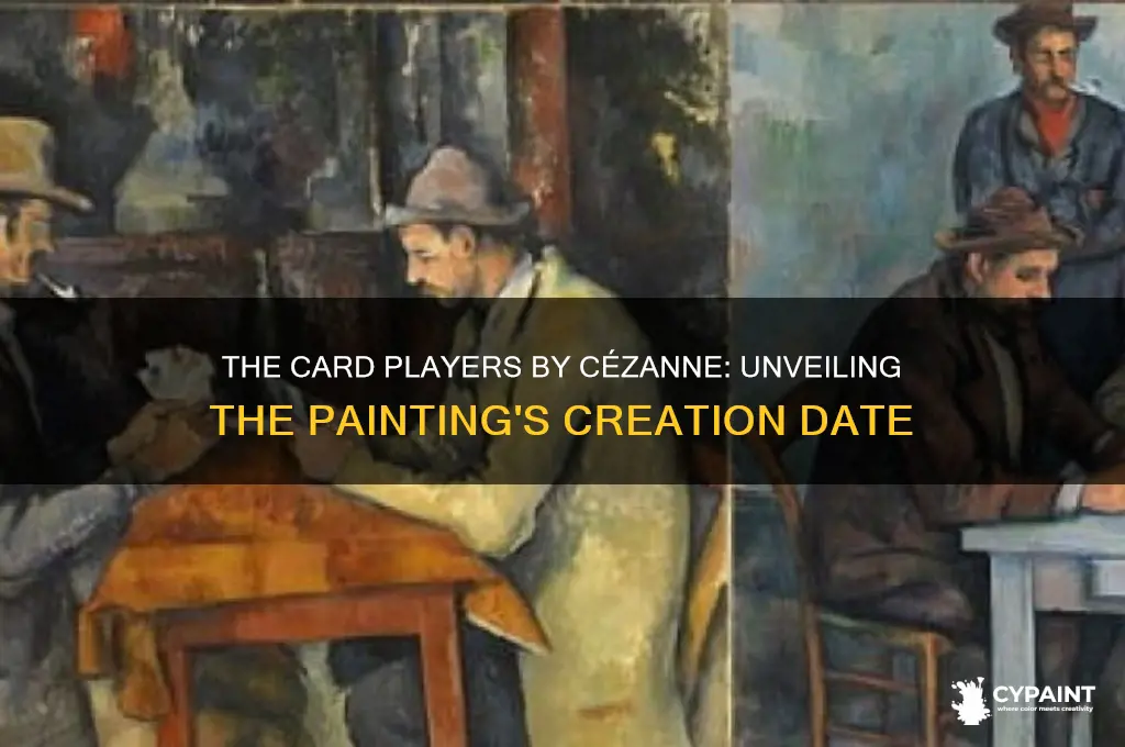 when was the card players by cezanne painted