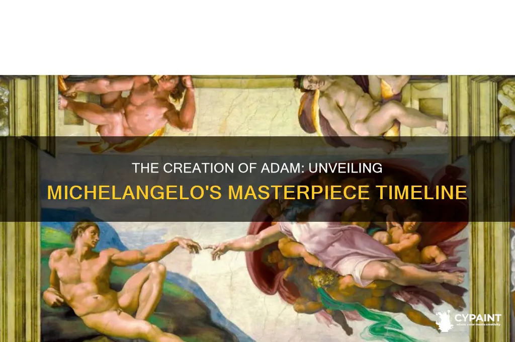 when was the creation of adam painted