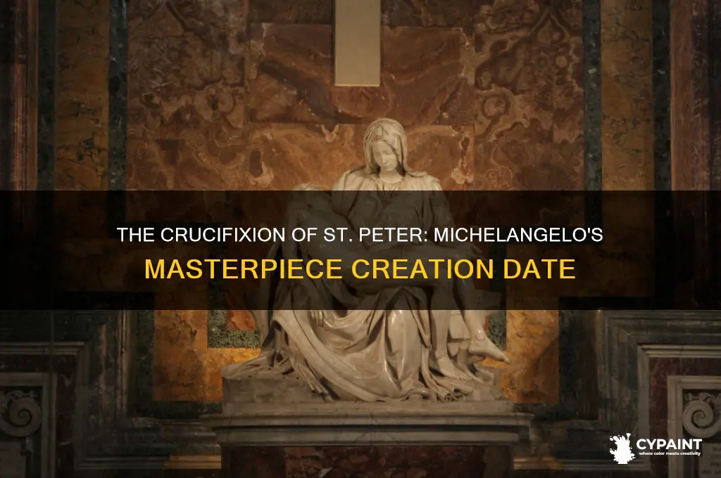when was the crucifixion of st peter painted