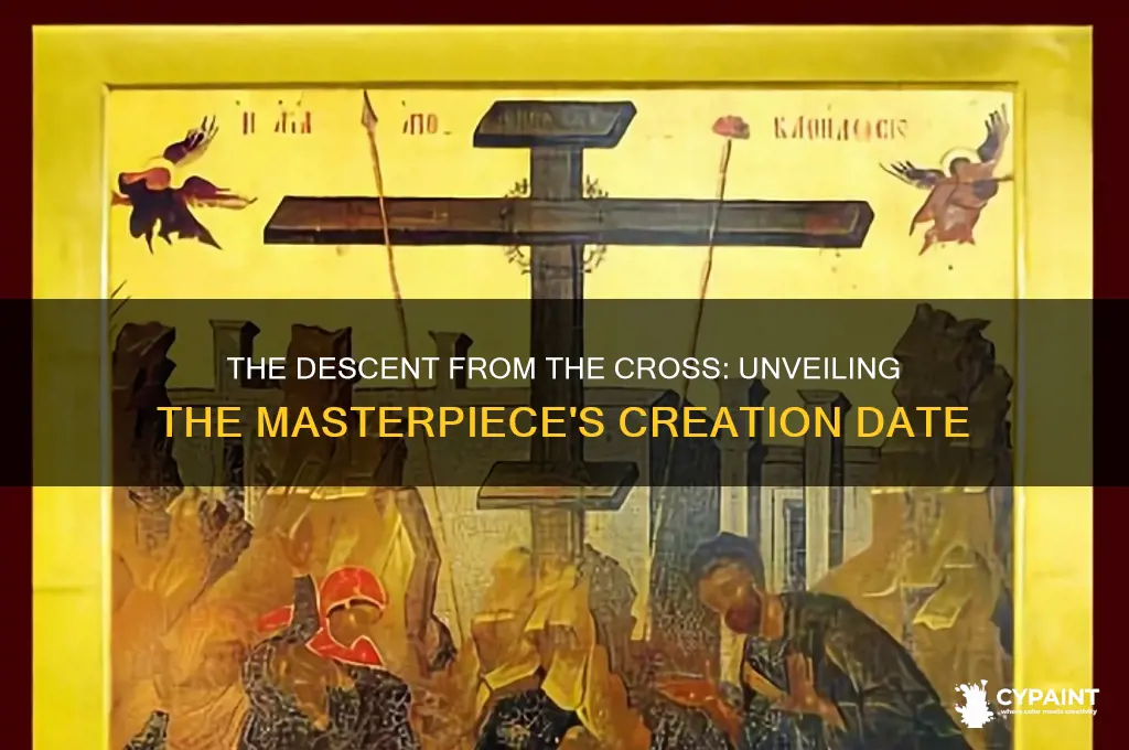 when was the descent from the cross painted