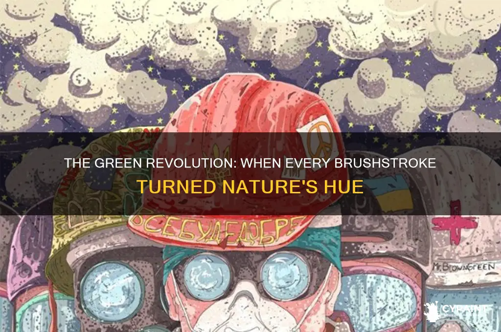 when was the era people painted everything green