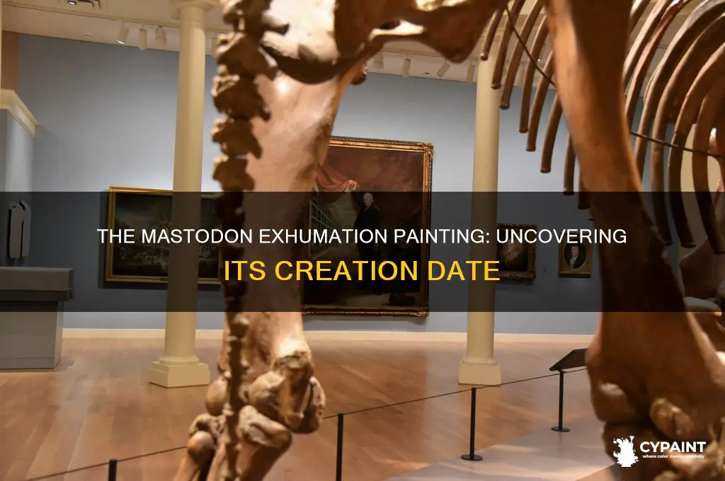 when was the exhumation of the mastodon painted