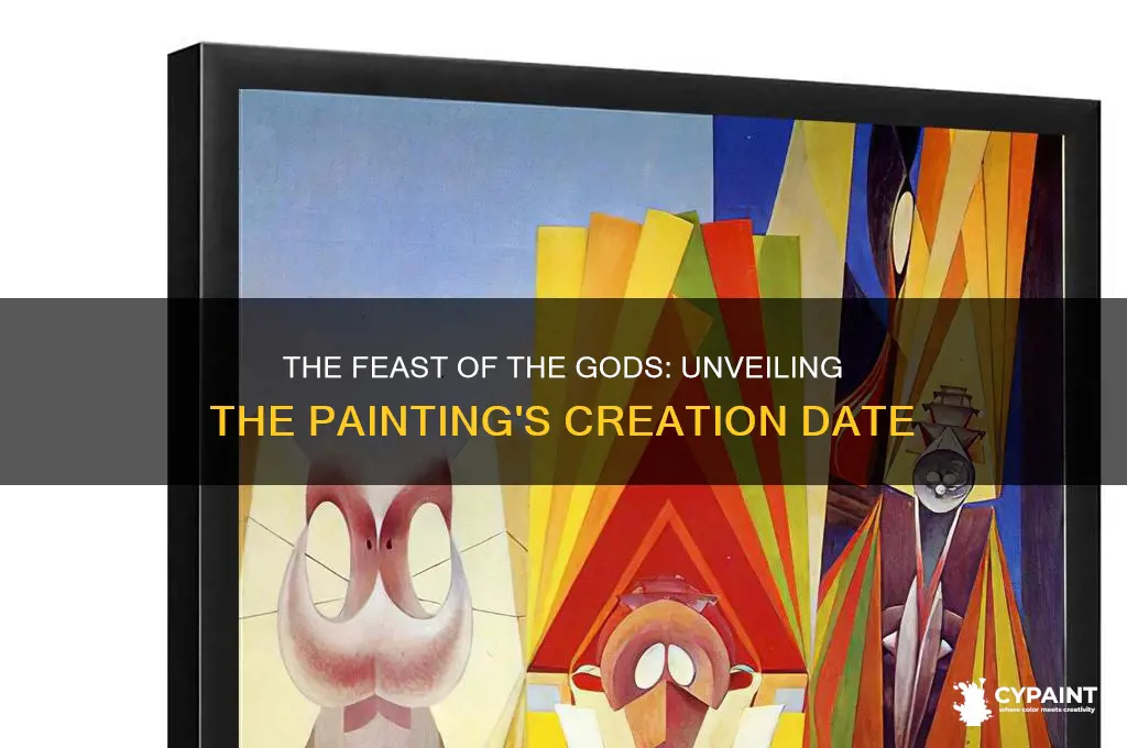 when was the feast of gods painted