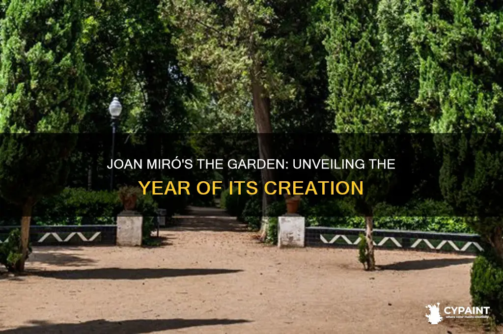 when was the garden by joan miro painted
